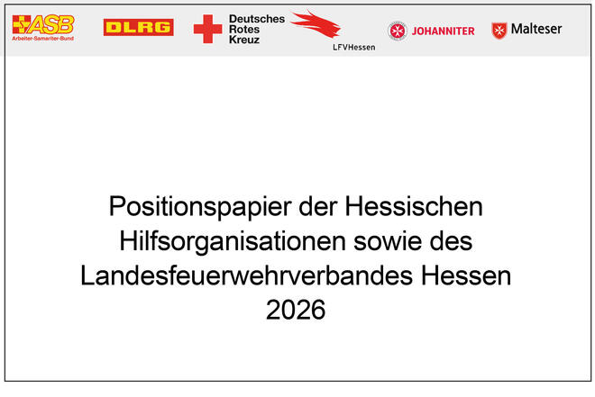 Positionspapier hessischer Hilfsorganisationen zum Katastrophenschutz