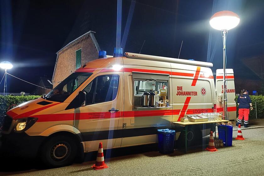 Die Logistikgruppe Lübeck bei einem Einsatz in Steinrade