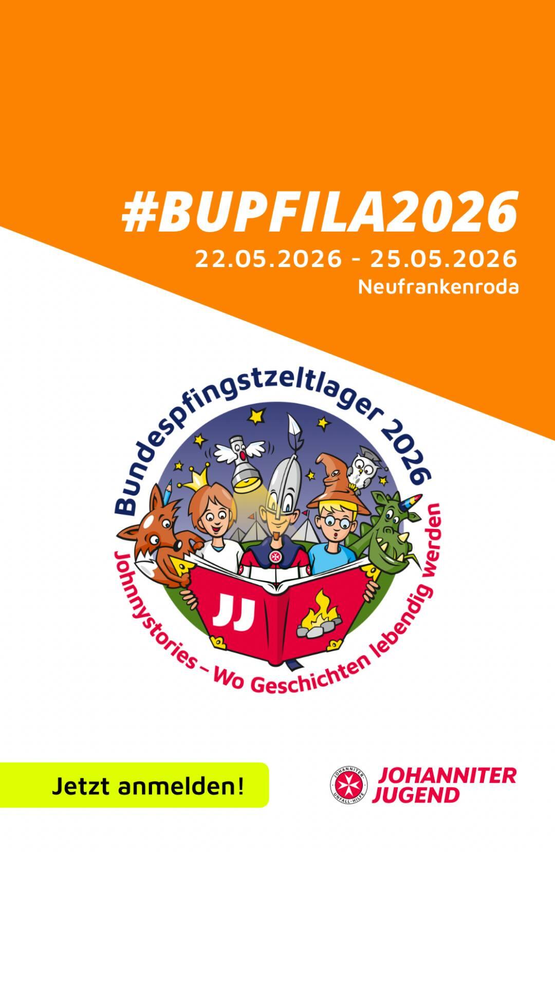 📖✨ Die Anmeldung fürs BuPfiLa 2026 in Neufrankenroda ist gestartet! ✨📖

Unter dem Motto „Johnnystoryies– wo Geschichten...