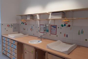 Wickelraum Johanniter-Kinderkrippe "StromSpatzen"