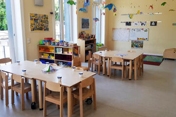 Gruppenraum der Johanniter-Kita Sternschnuppe