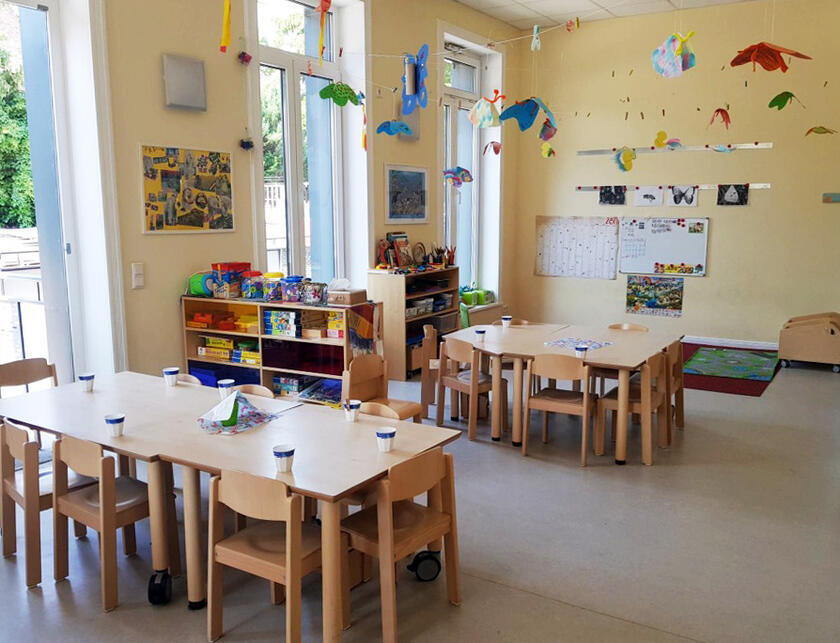 Gruppenraum der Johanniter-Kita Sternschnuppe