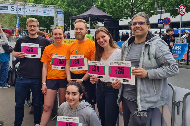 Bild von Johanniter Läufergruppe beim Marathon