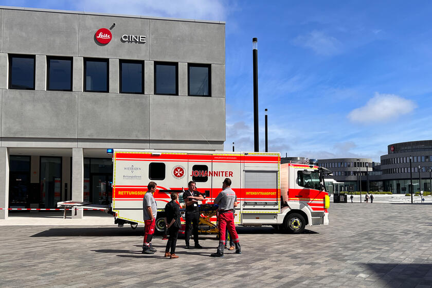 ITW der Johanniter auf dem Leitz-Park-Gelände beim 6. Symposium der Johanniter Luftrettung