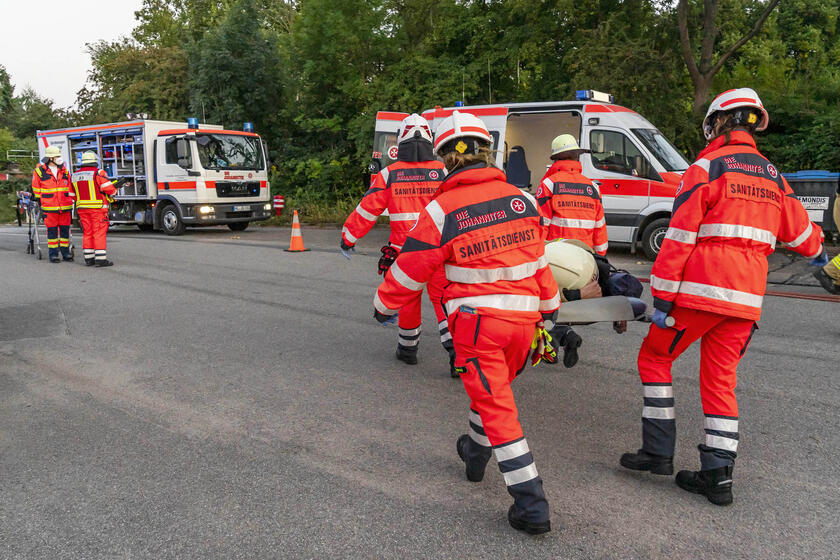 Übung des Sanitätsdiensts