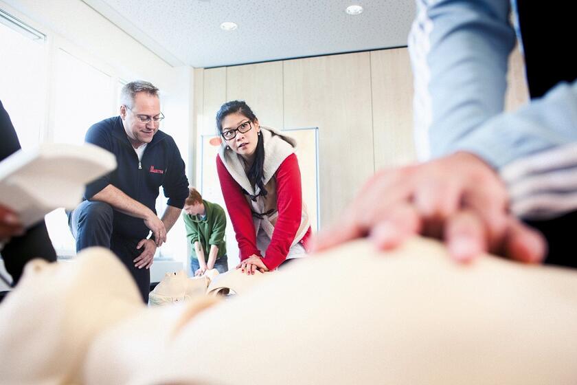 Erste-Hilfe-Ausbildung bei den Johannitern.
