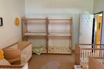 Schlafraum Johanniter-Kinderkrippe "medbo-Spatzennest"