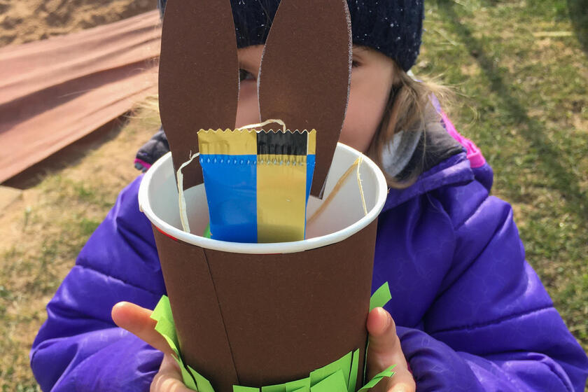 Osternestsuche in der Johanniter-Kinderinsel