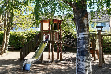 Außengelände der Kita Nimmerland