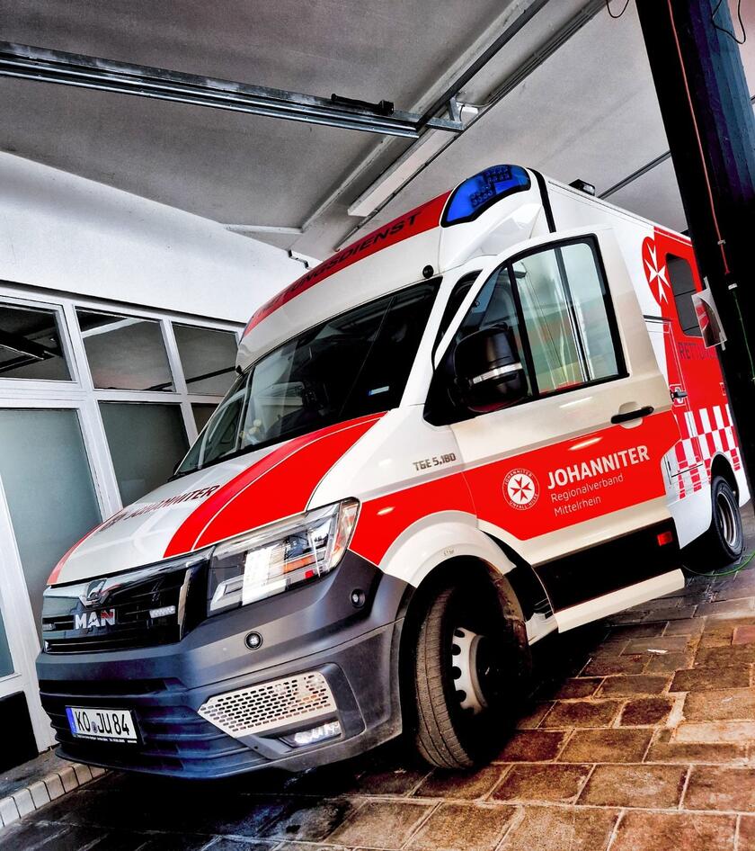 RTW der Johanniter Rettungswache Koblenz.