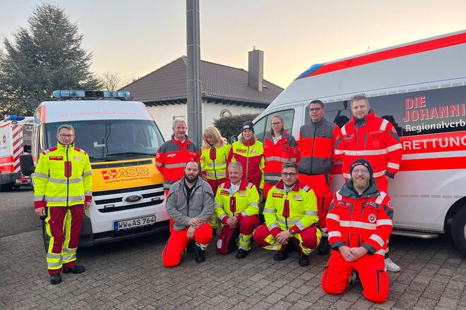 Johanniter Sanitätsdienst am Rosenmontag in Nauort