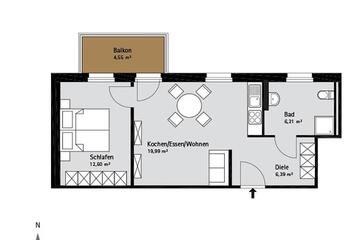 Grundriss Quartier-Johannisthal Wohnung 5