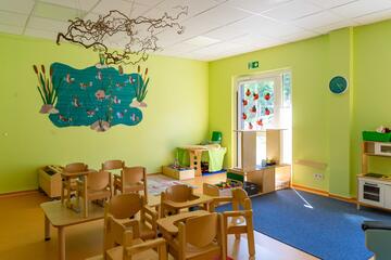 Gruppenraum der Johanniter-Kita Seehüpfer