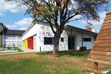 Außenansicht Johanniter-Kinderkrippe "Farbpiraten"