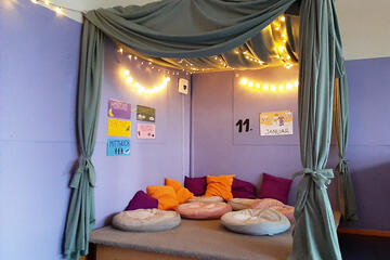 Gruppenraum des Johanniter-Hauses Pusteblume: Die Pandabären