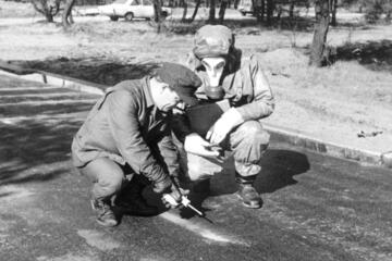 Johanniter im Katastrophenschutz im Jahr 1968.