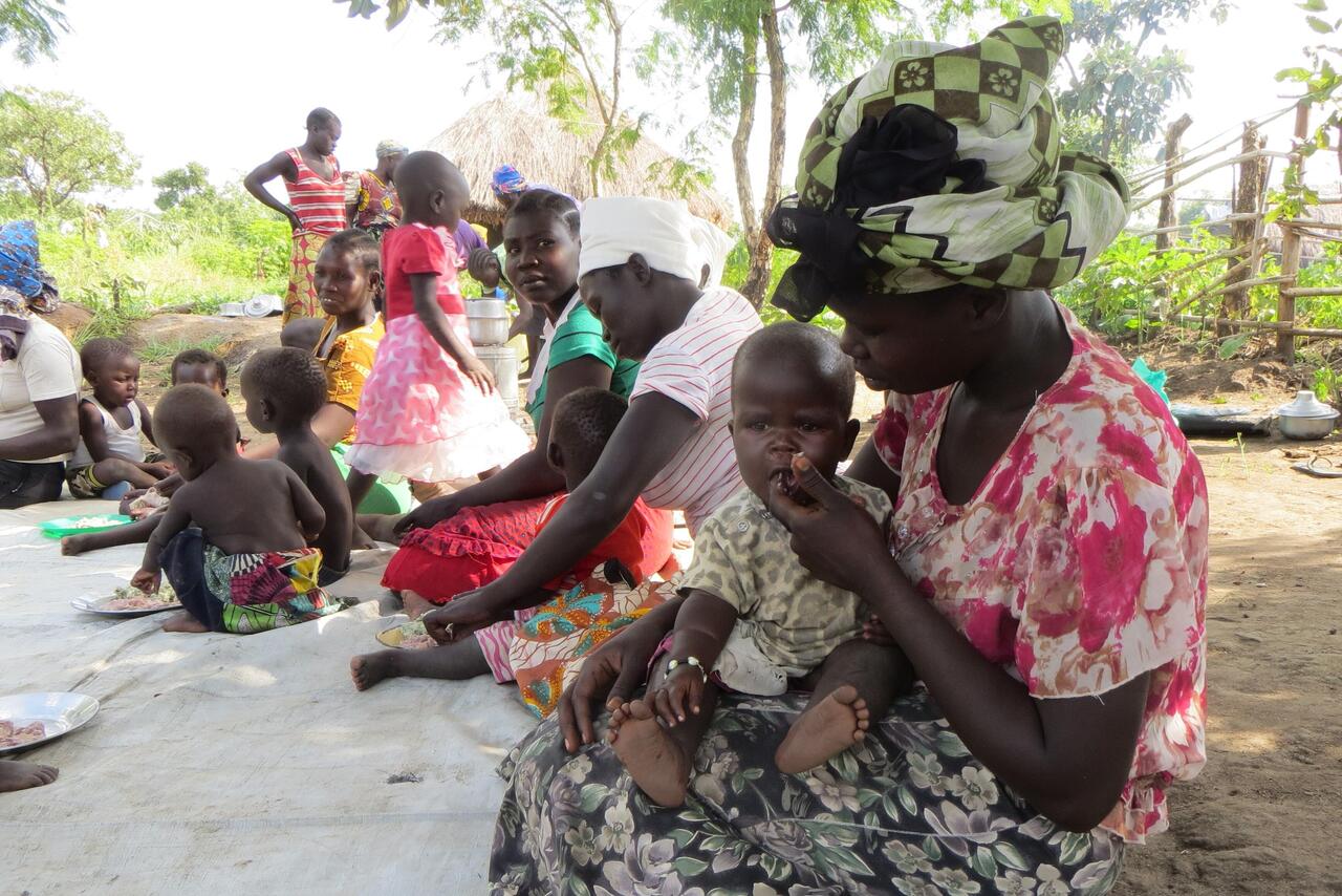 Gelüchtete mit Kind