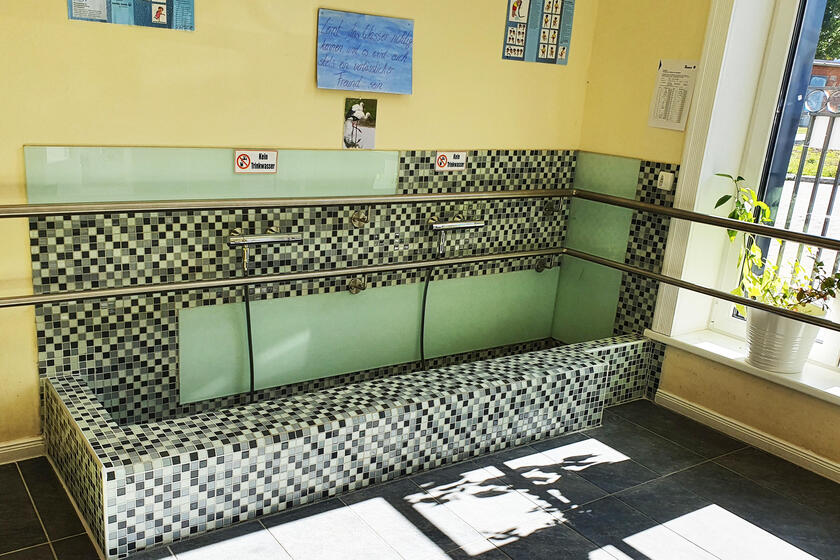 Kneippbecken der Johanniter-Kita Sternschnuppe