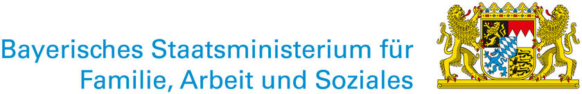 Wort-Bildmarke des Bayerischen Staatsministeriums für Familie, Arbeit und Soziales