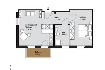 Grundriss Quartier-Johannisthal Wohnung 10