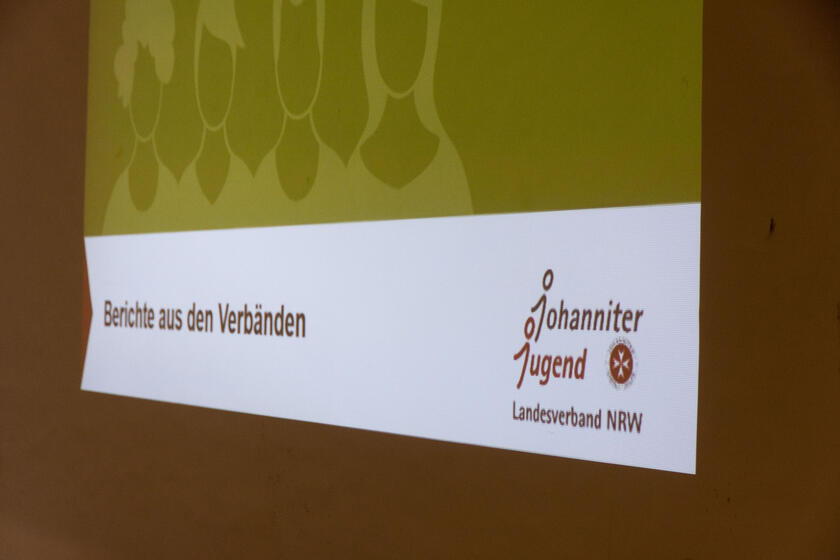 Bild einer Präsentation auf einer Leinwand