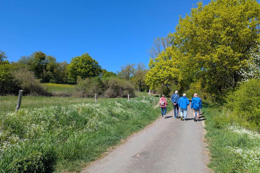 Naturwanderweg mit Personengruppe