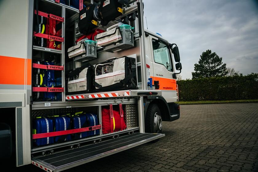 De Gerätewagen Sanität (GW SAN) wurde von Ehrenamtlichen der Johanniter mitentwickelt.