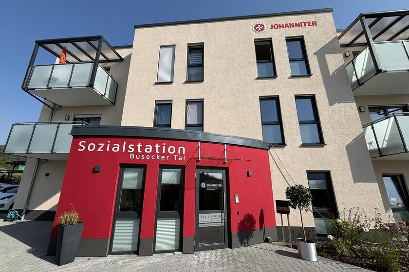 Außenansicht Gebäude Sozialstation Busecker Tal