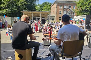 Musiker und Publikum