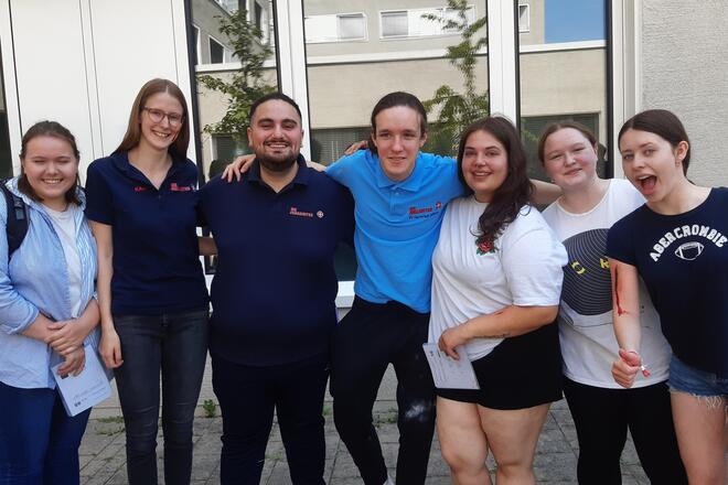 Gruppenfoto der Realistischen Unfalldarstellung