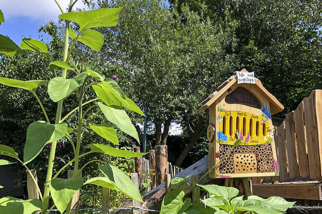 Garten des Kinderhauses Quickelbü