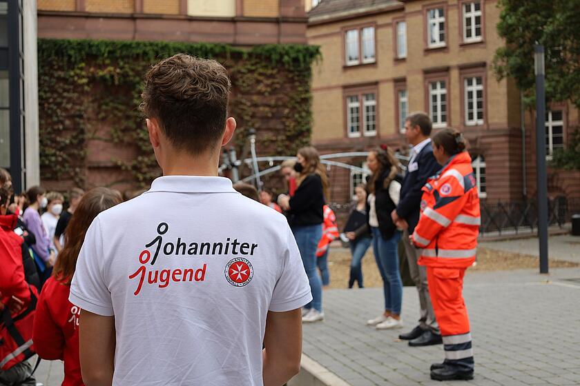Teilnehmer des Landeswettkampfes bei Übung