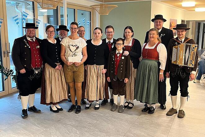 Gruppenfoto des Trachtenvereins.