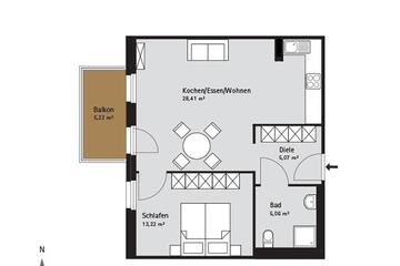Grundriss Quartier-Johannisthal Wohnung 3
