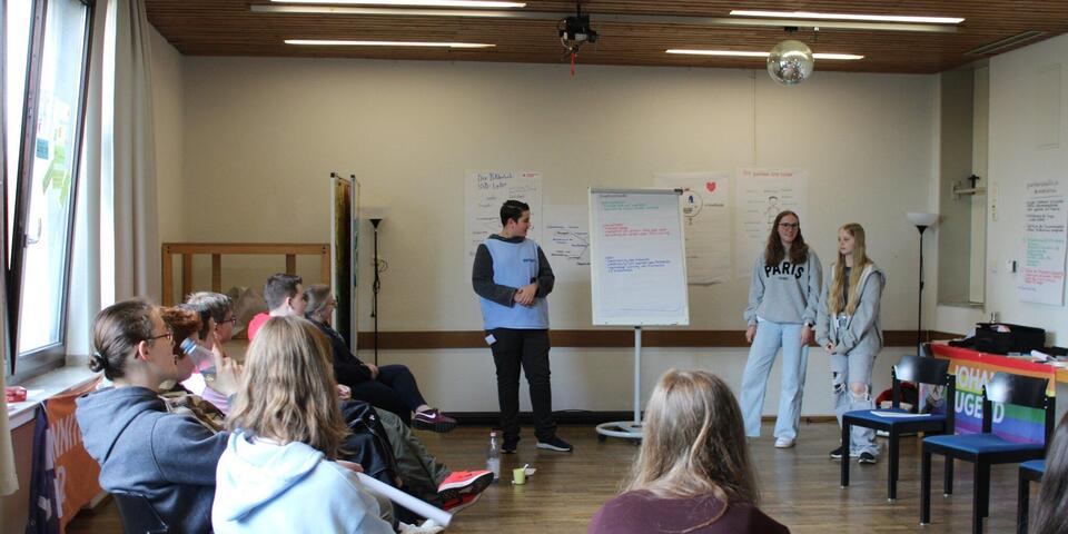 Plenum mit Vorstellung von Ergebnisses