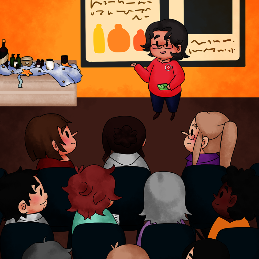 gezeichnetes Bild Fortbildung für Ehrenamt