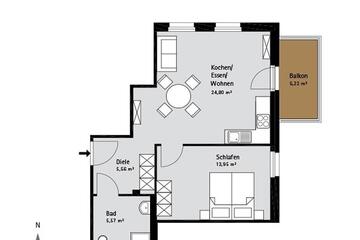Grundriss Quartier-Johannisthal Wohnung 4