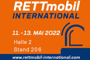 Ansicht der Webseite zur RETTmobil 2022.