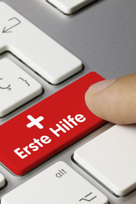 Enter Taste auf einer Tastatur