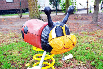 Außengelände der Kita Nimmerland