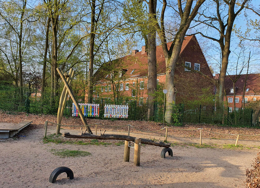 Außengelände der Kita Traumland