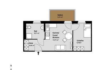Grundriss Quartier-Johannisthal Wohnung 9