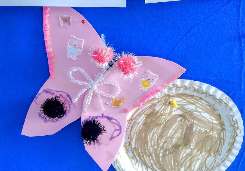 Gebastelter Schmetterling