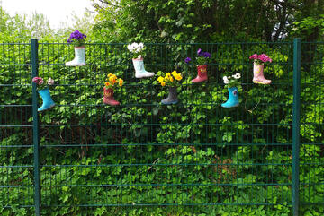 Außengelände der Kita Nimmerland