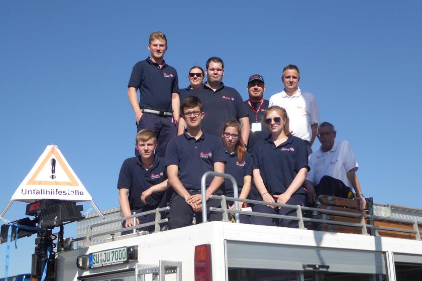 Ein Team aus dem Ortsverband Much/Neunkirchen-Seelscheid bei einer Veranstaltung