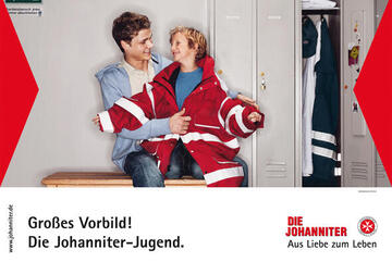 Ein Werbeplakat der Johanniter-Jugend aus dem Jahr 2007.