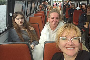 Im Boot innen