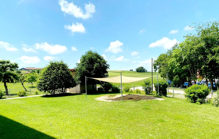 Gartenansicht Johanniter-Kinderhort "Naturentdecker"