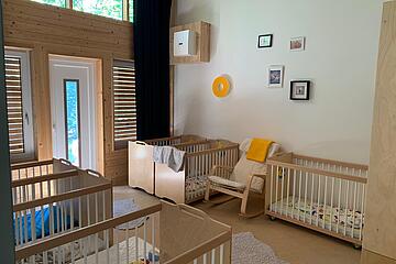 Schlafraum Johanniter-Kinderkrippe "medbo-Spatzennest"