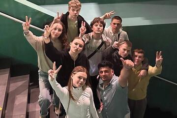 Selfie der Teilnehmer an dem Gruppenausflug in die Actionarena 